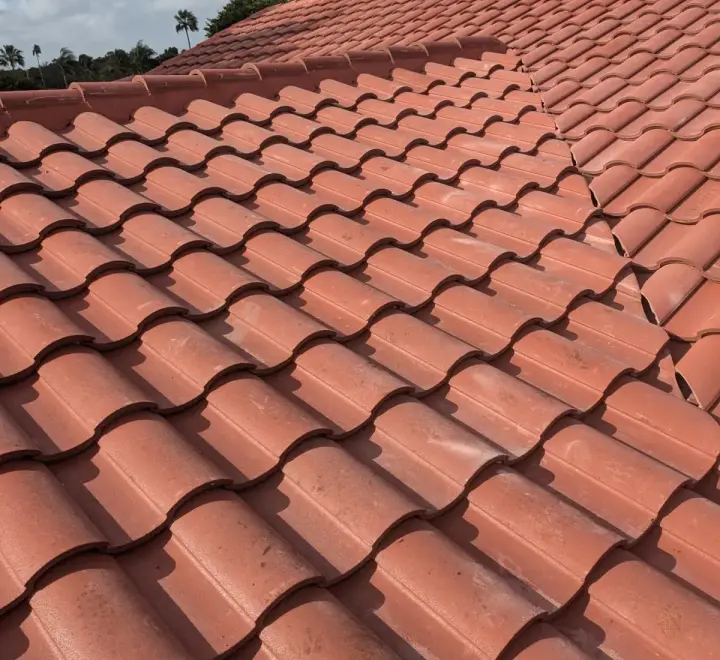 Terracotta barrel tile roof installation by DR Construction & Roofing in South Florida