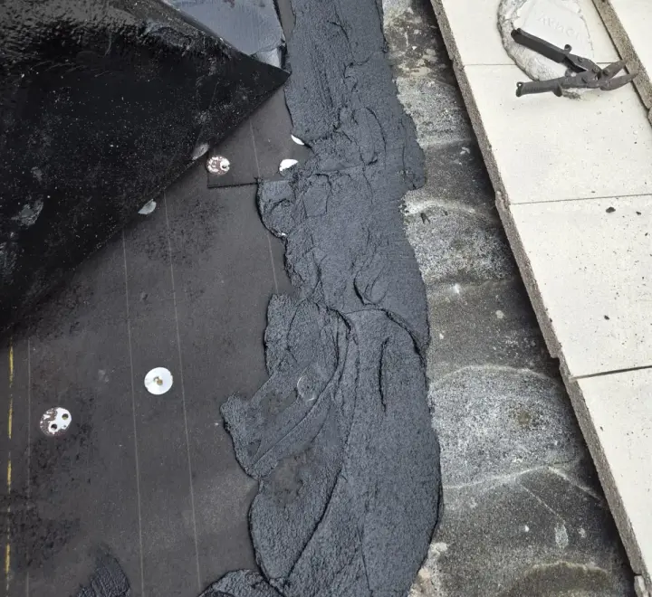Residential tile roof repair by DR Construction & Roofing in South Florida
